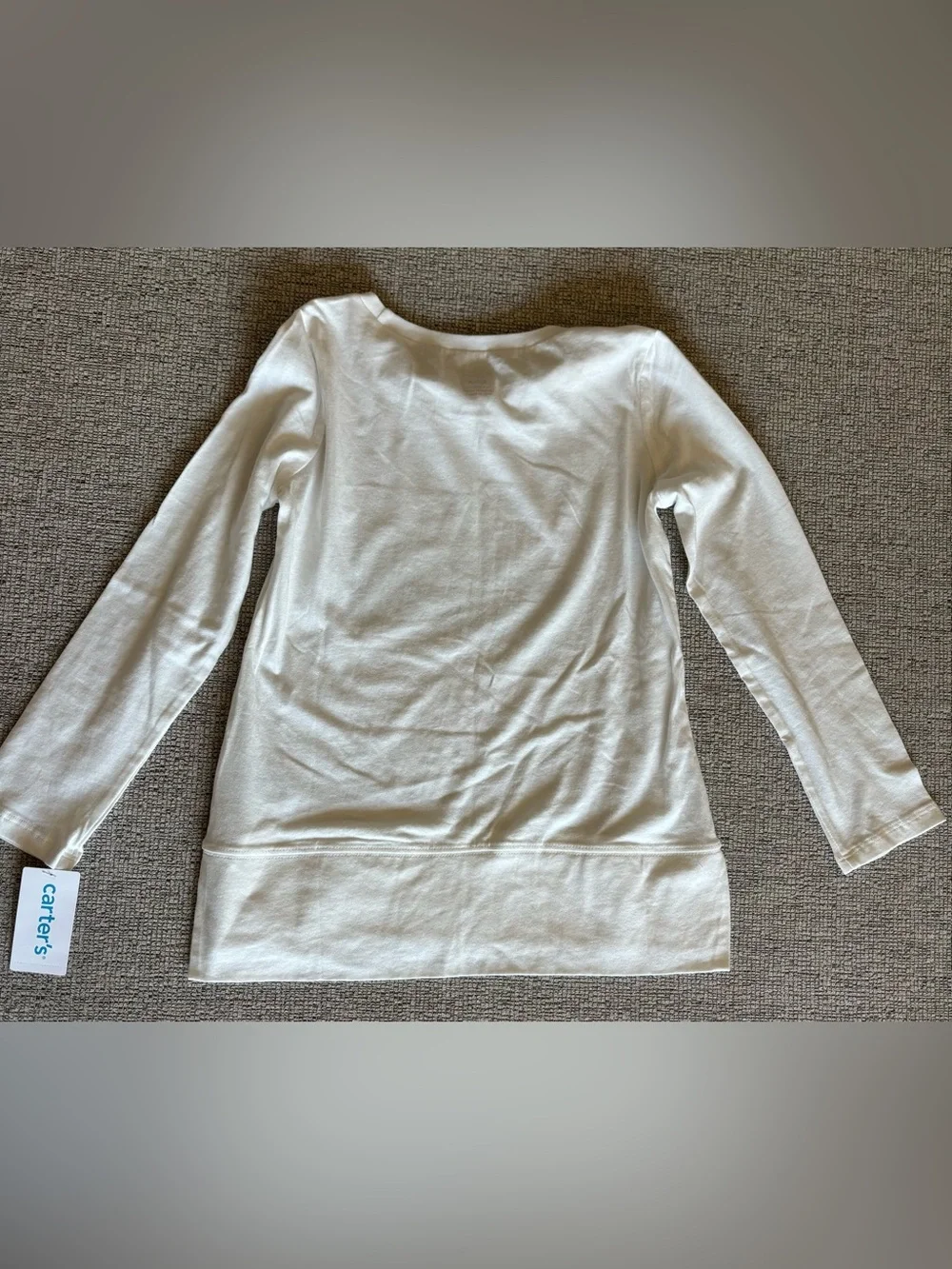 NWT Carter's Long-Sleeve Top with Pastel Heart Forest Graphic